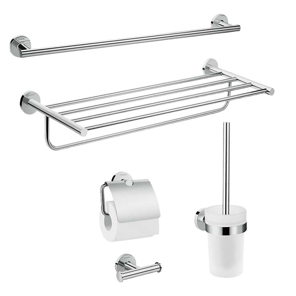 Hansgrohe Logis Universal Bath-accessory extended set - Chrome 41728000