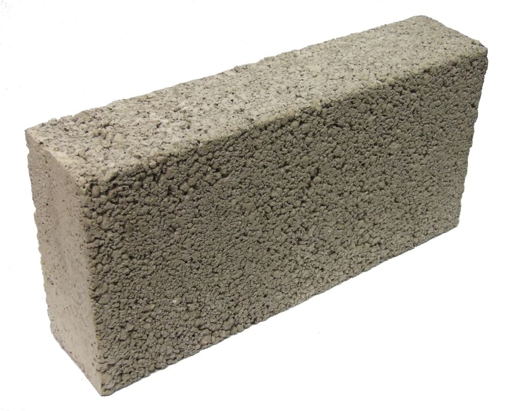 Solid Dense 7.3N Concrete Block Grey 100mm