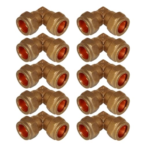 Compression Male Elbow 15mm x 1/2 - Bag of 10
