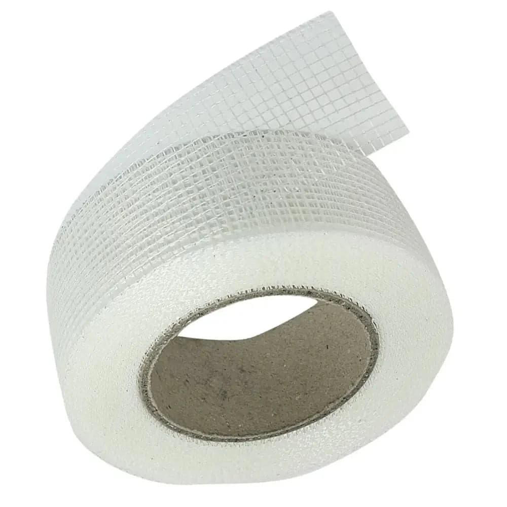 White Fiber Scrim Tape 50m Roll