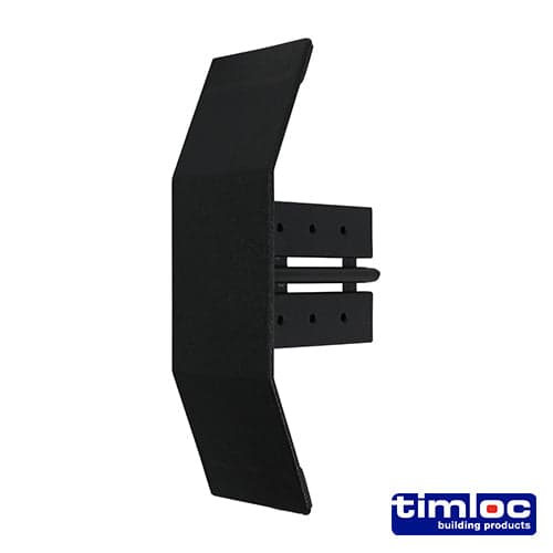 Ambi-Verge Eaves Starter – Black – 155 × 105mm