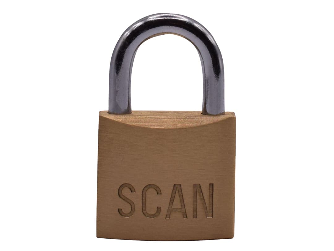 Scan Brass Padlock 30mm BC0430