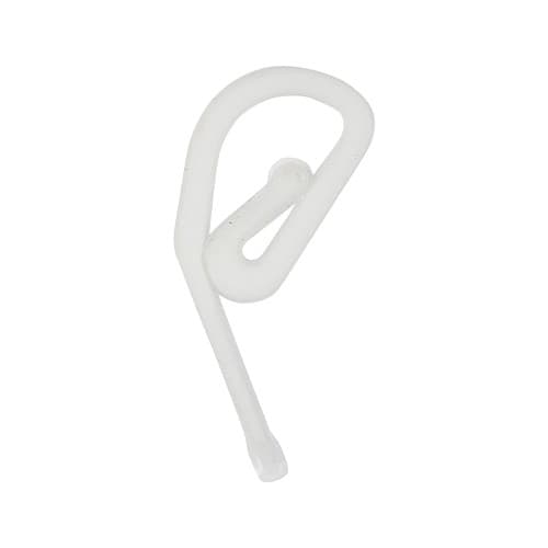 Timco CHOOKP Plastic Curtain Hooks - White TIMpac 35