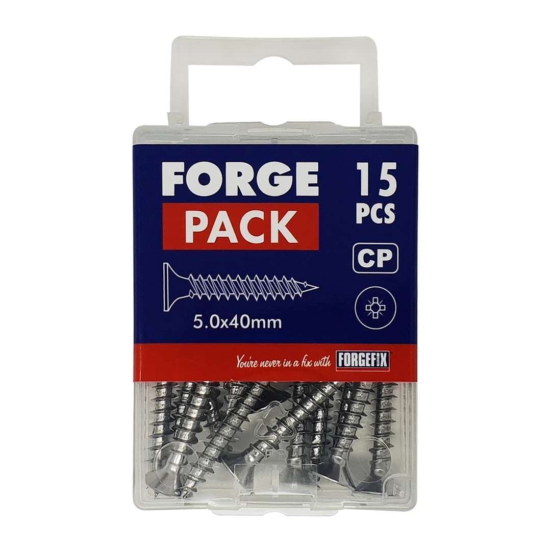 Forgepack FPMPS430CP Multi-Purpose Screw - Chrome Plated 4.0 X 30Mm (Pack Of 30)