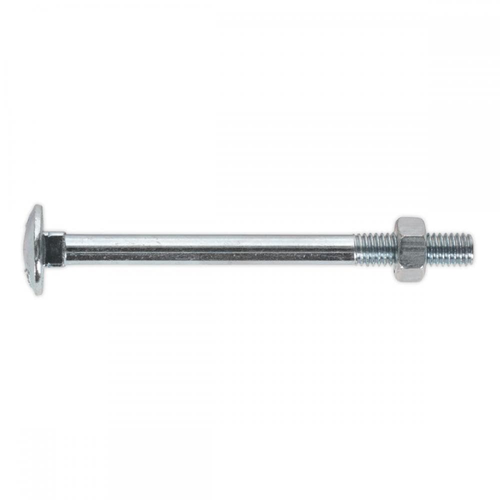 Sealey CBN675 Coach Bolt & Nut Din 603 - M6 X 75Mm Zinc Pack Of 100