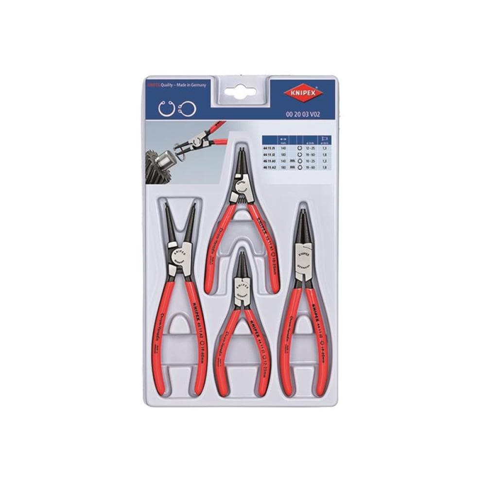 Knipex 00 20 03 V02 Circlip Plier Set 4 Piece