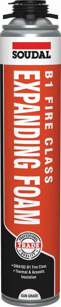 Soudal B1 Fire & Acoustic Expanding Foam - Gun Grade Blue 750Ml 132730