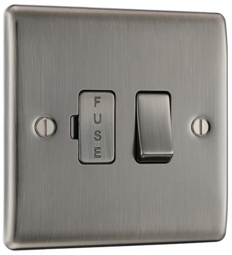 Evolve Matt Grey (Black) Single Light Switch 20A 16Ax 2 Way PCDMG12B-01