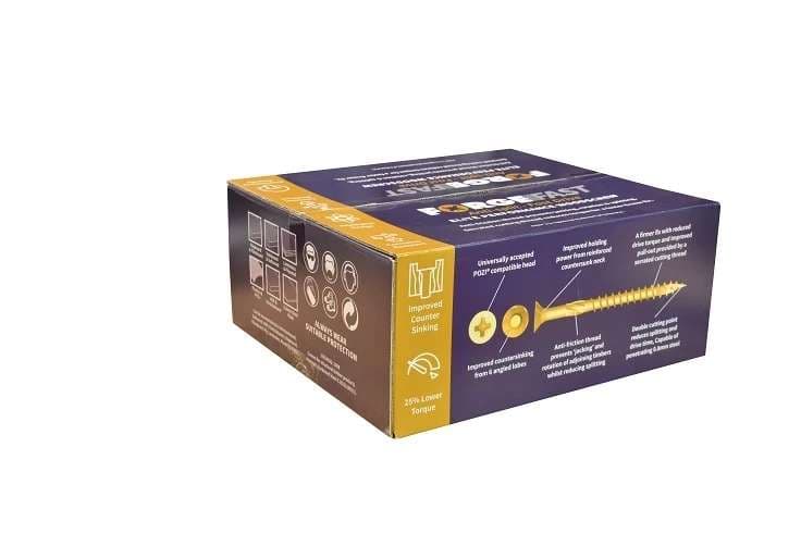 Forgefast FFPPACK Elite Fast-Start Woodscrews - Starter Pack Assorted (Pack Of 1800)