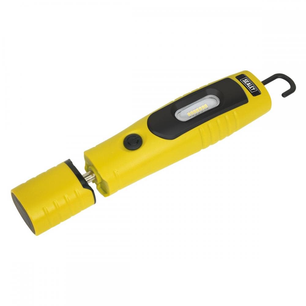 Sealey LED3602Y Rechargeable 360° Inspection Light 4W & 3W Smd Led Yellow Lithium-Ion