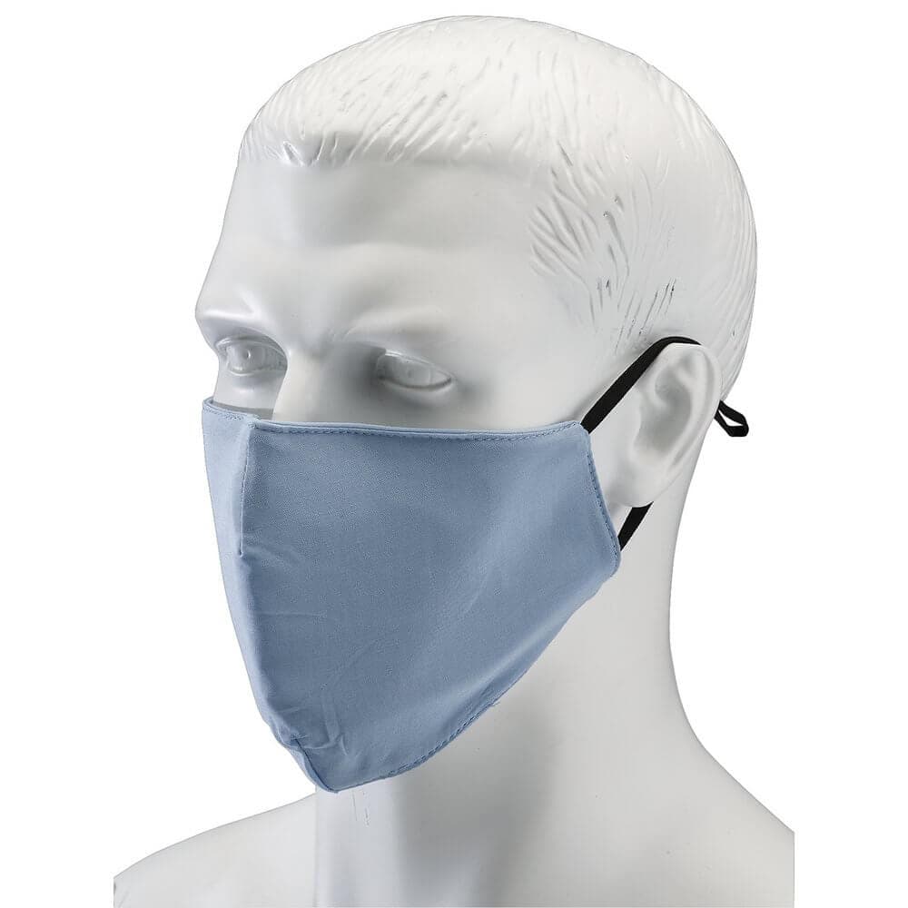 Draper 94702 Light Fabric Reusable Face Masks Blue (Pack Of 2) each 1