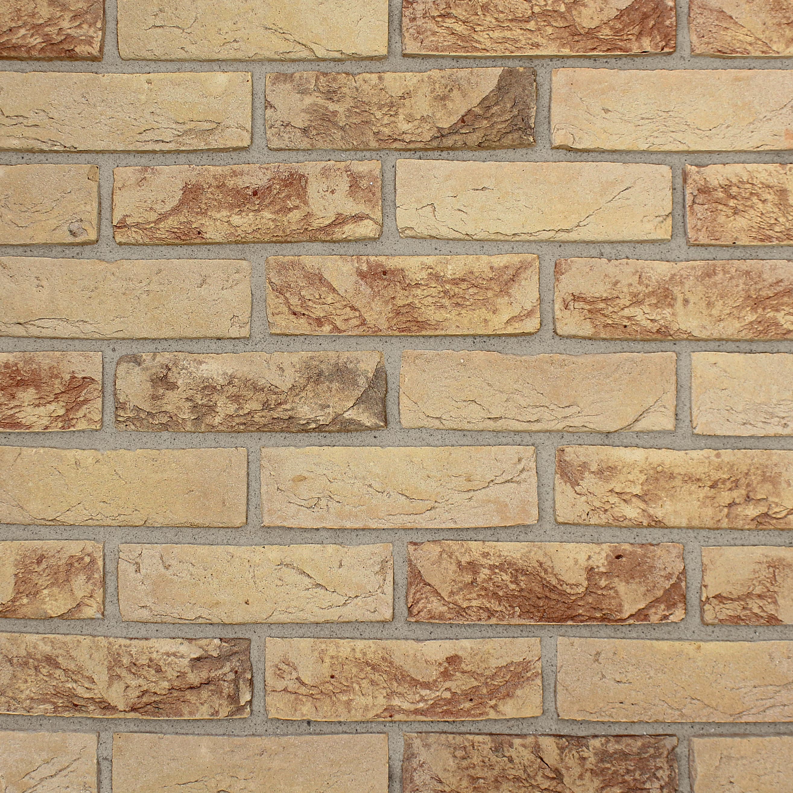 The Brick Tile Company Yellow Clay Slips Brick Blend 30 - Sample Panel, Size: 395x25x340mm