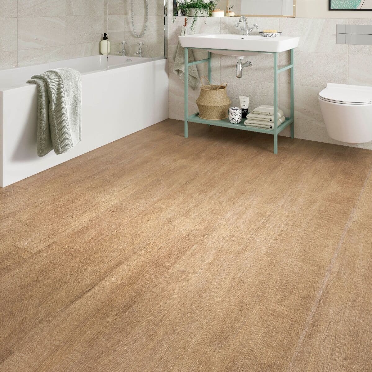 ClickLux Click-Fit Luxury Vinyl Tiles Warm Maple 18x122cm