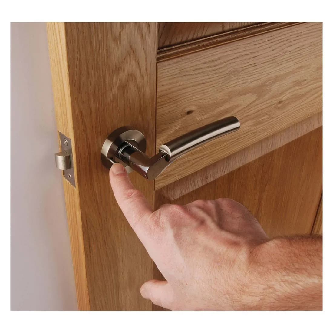 Sultan Privacy Door Handle Satin Chrome