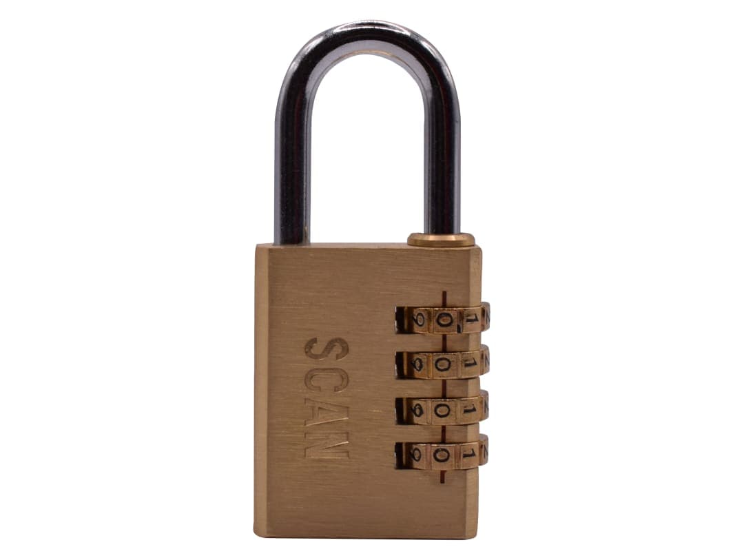 Scan Brass Combination Padlock 38mm NL1144