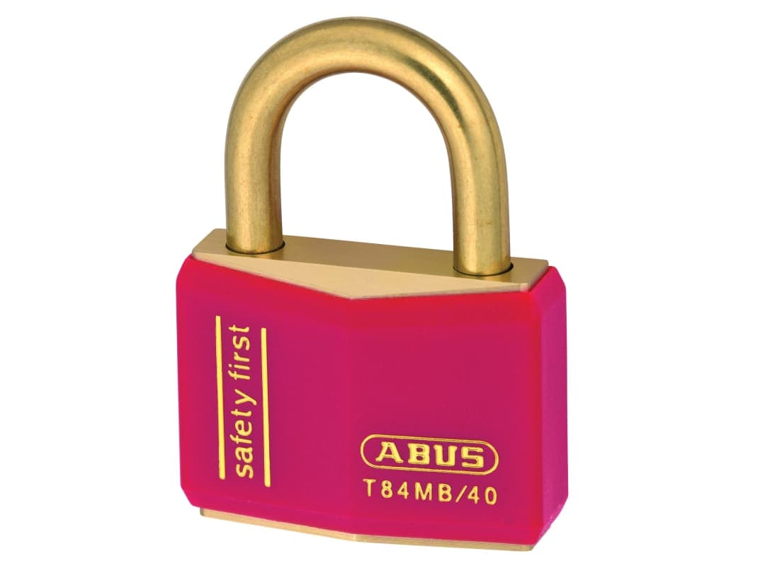 ABUS Mechanical T84MB/40mm Red Rustproof Padlock 10022715-01