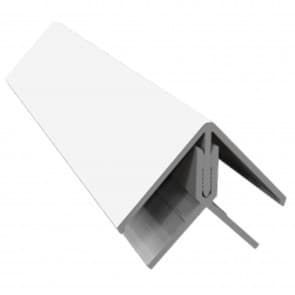 Weatherboard Cladding Two Part External Corner - White