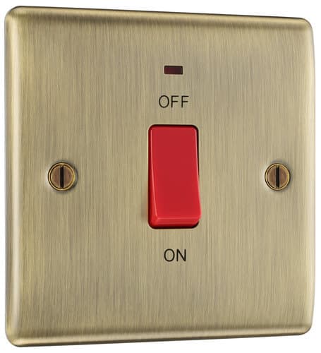 Evolve Matt Black (Black) Switched 13A Fused Connection Unit With Power Led Indicator And Flex Outlet PCDMB52B-01