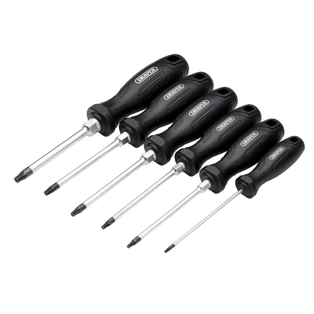 Draper Tx-Star® Tamperproof Hard Grip Screwdriver Set (6 Piece) Pk 1 13586