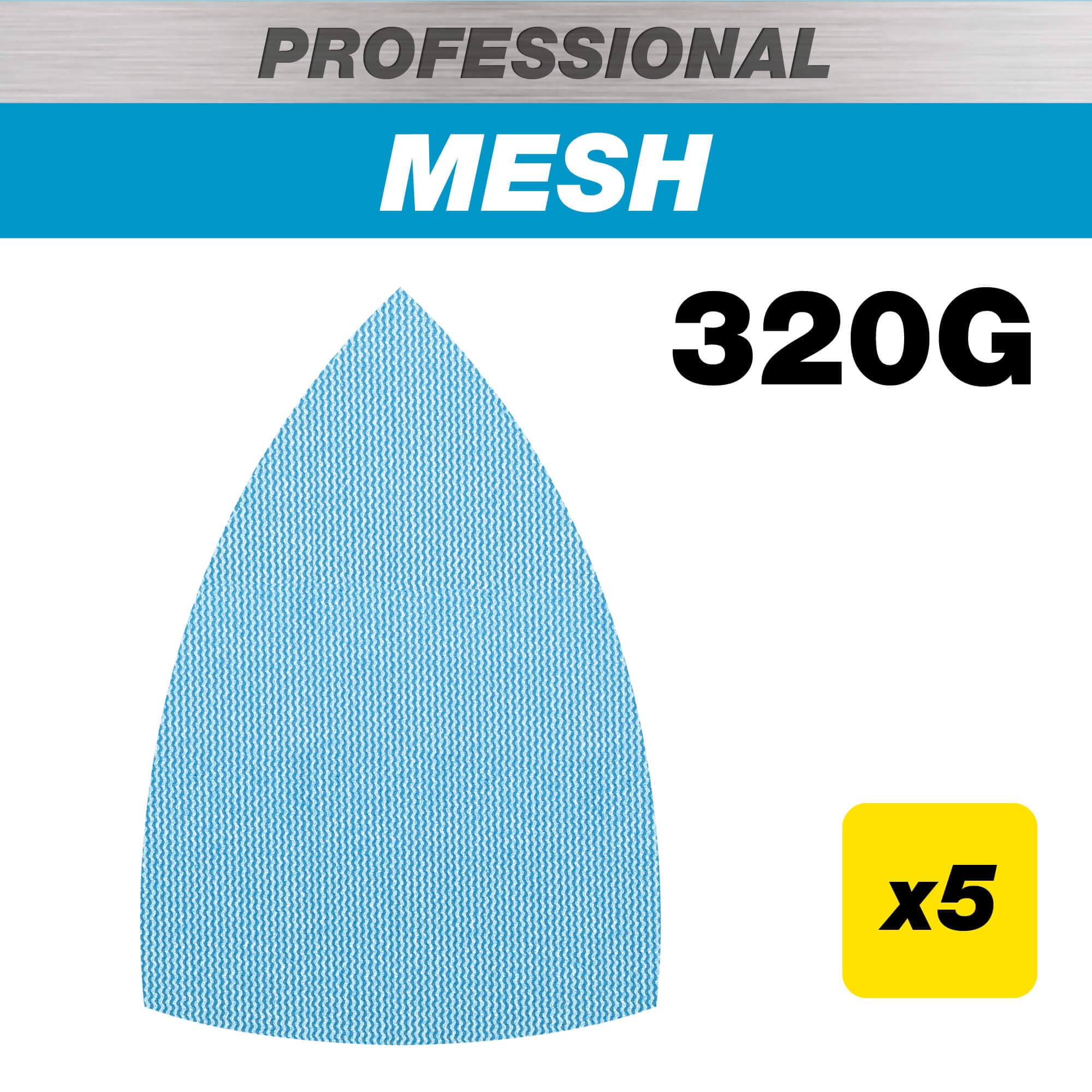 Trend 100 X 150Mm 320G Pro Mesh Detail Sanding Pad 5 Pack AB/DET/320P