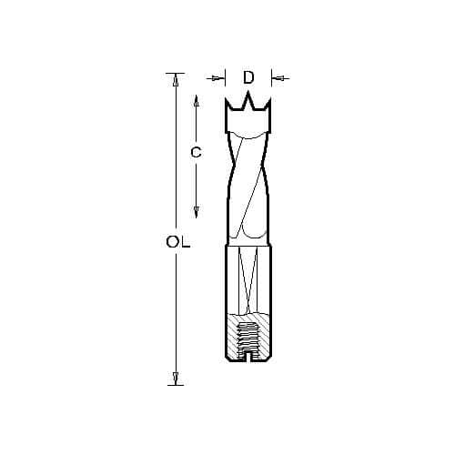 Trend 201 Bk Dowel Drill 10Mm Diameter Pk 1 IT/2010497