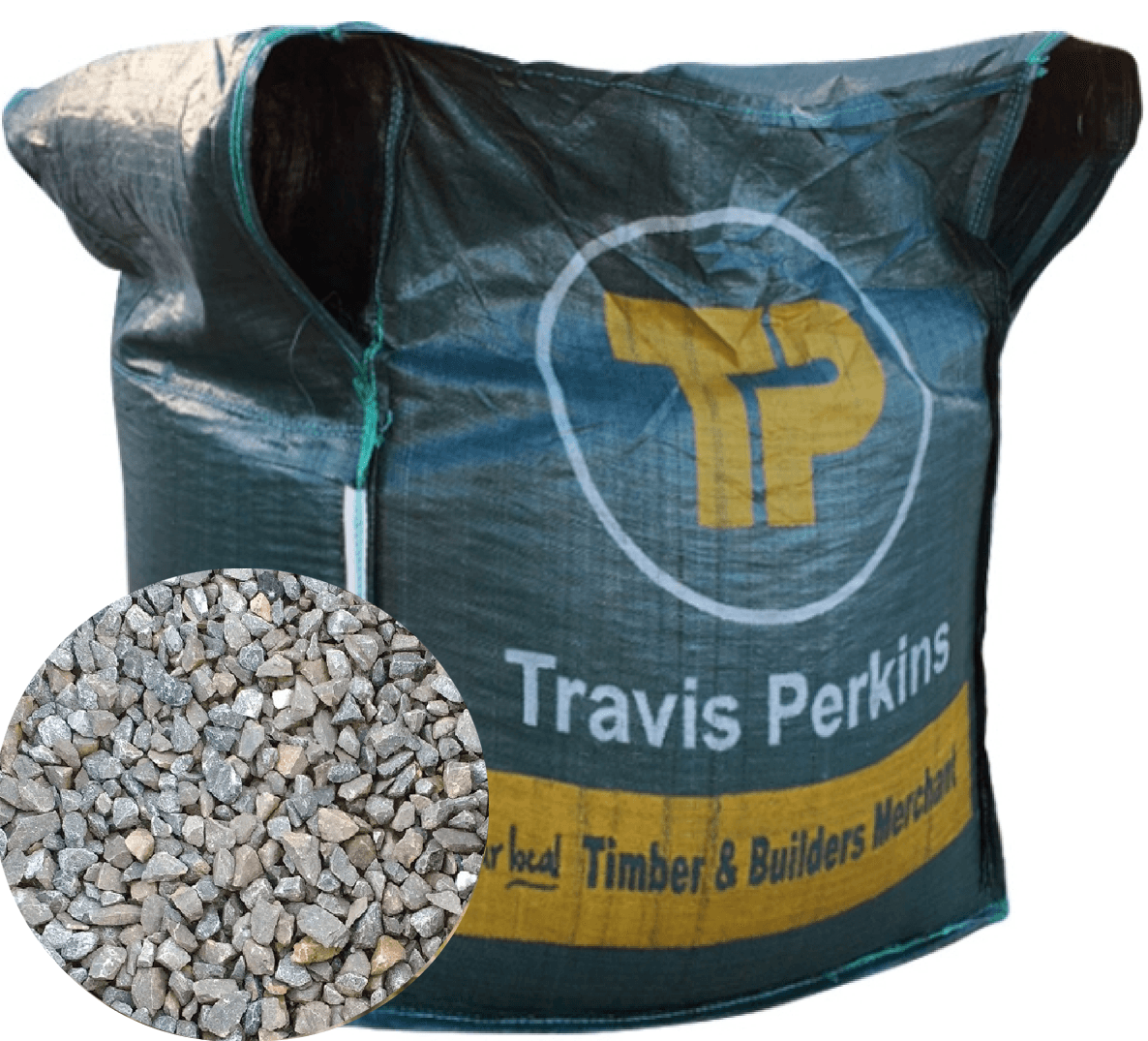 Travis Perkins 20mm Gravel and Shingle Bulk Bag 800kg