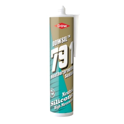 Dowsil 791 White Weatherproofing Silicone Sealant, 310ml