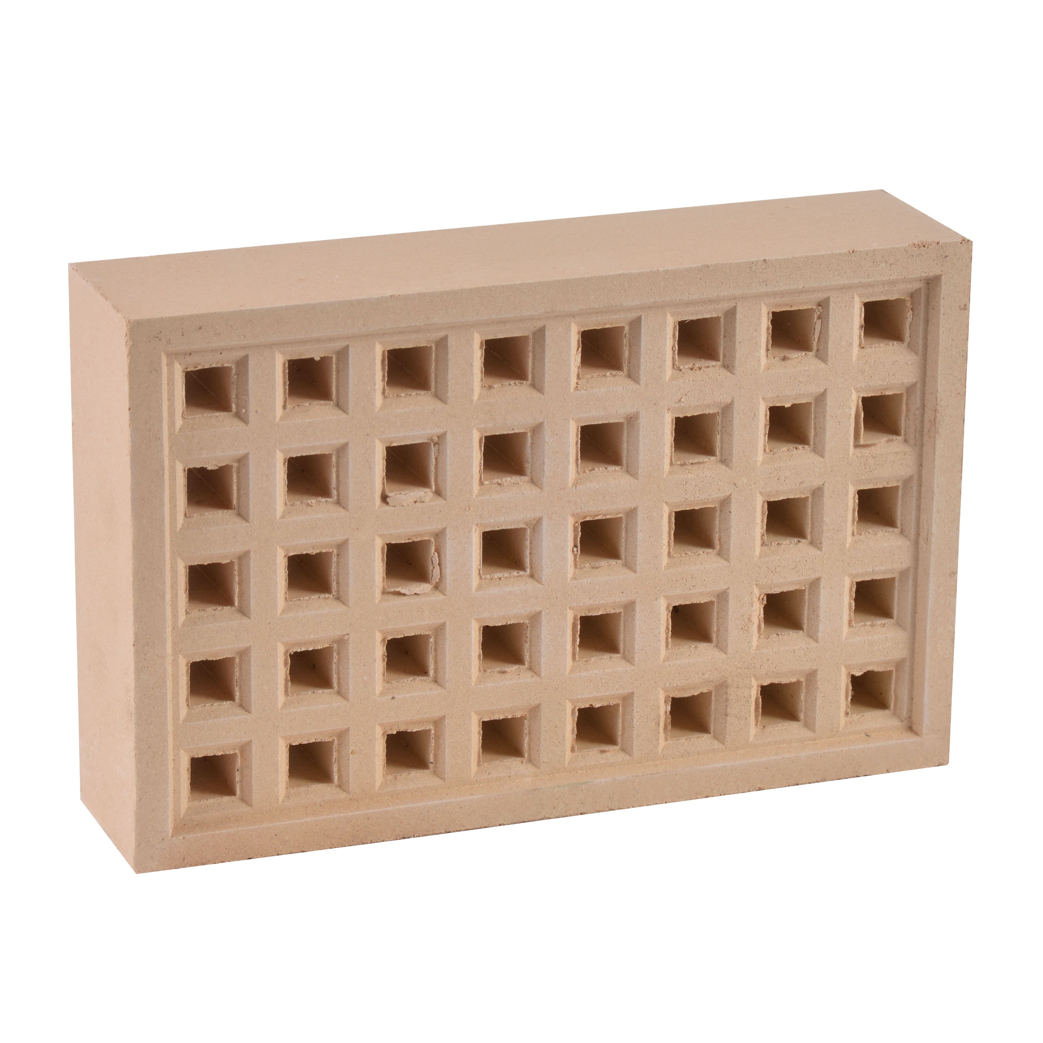 Hepworth Beige Clay Square Hole Airbrick - YA14B, Size: 215x140mm