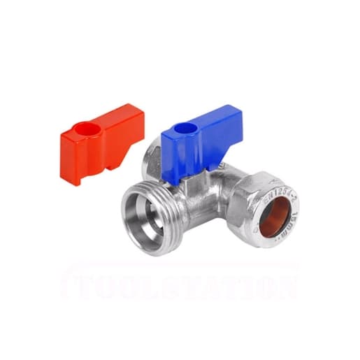 Washing Machine Tap Chrome Plated Tee 15mm x 15mm x 3/4in