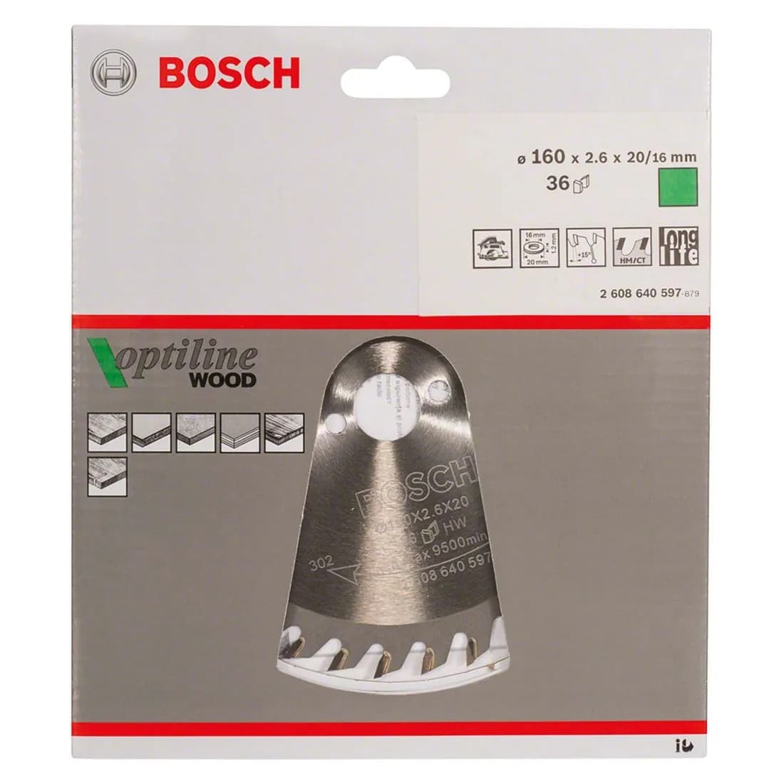 Circ Saw Blade 160 X 20 36T Bosch