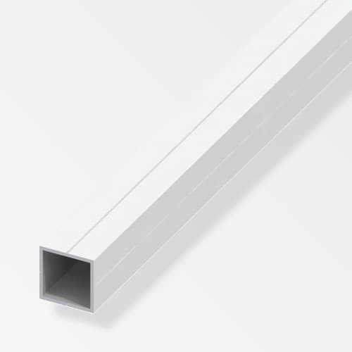 Alfer PVC Square Tube - 23.5mm x 2.5mtr - White