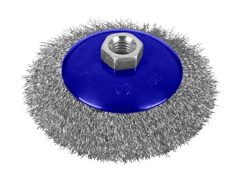 Bluespot Tools 19220 Steel Bevel Wire Cup Brush 115Mm M14 X 2