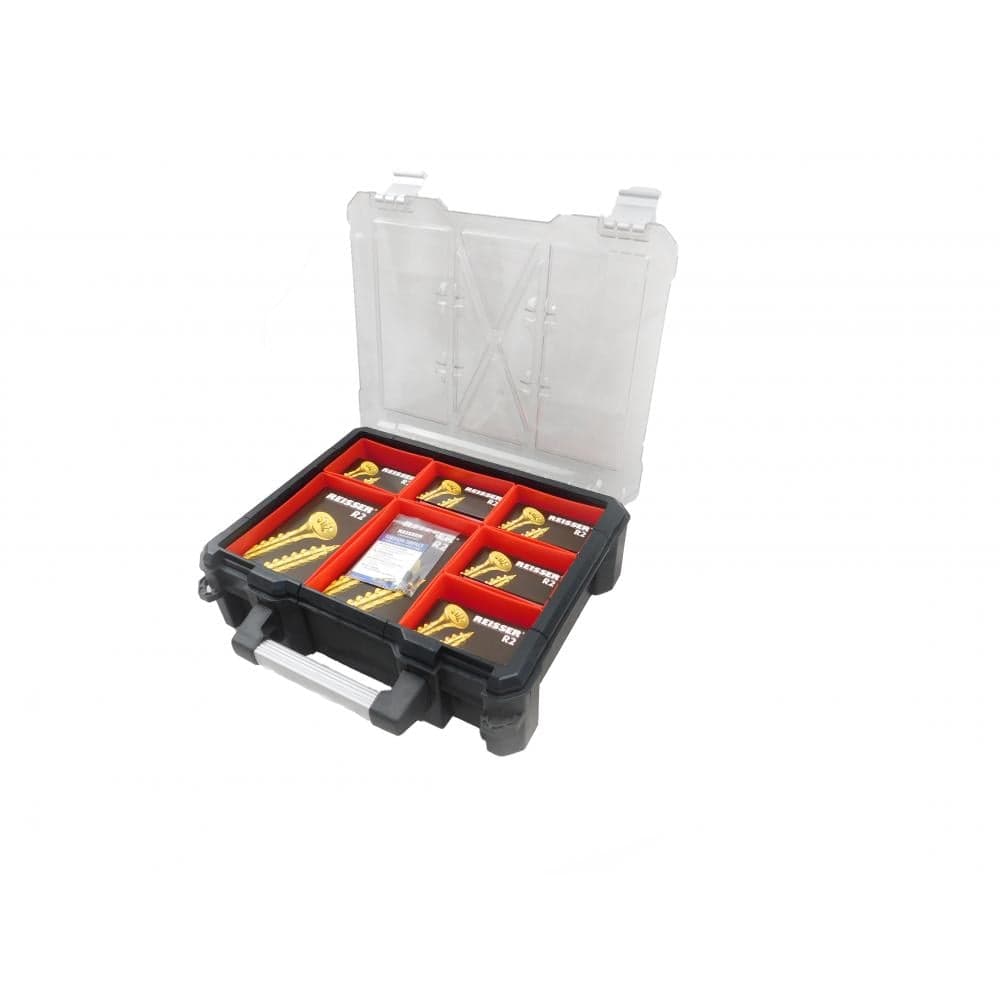 Reisser SC.417.MYR2 1220 Piece Assorted R2 Pozi Countersunk Woodscrew Pack In Plastic Sorta Case