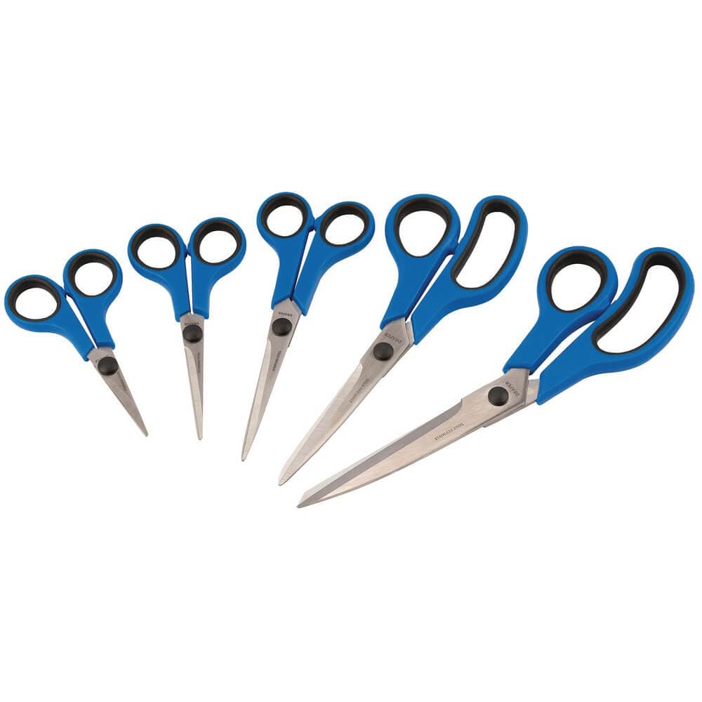 Draper 75552 Soft Grip Household Scissor Set (5 Piece) per set
