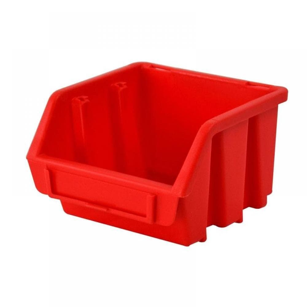 Faithfull Interlocking Storage Bin Size1 Red 116 X 112 X 75Mm