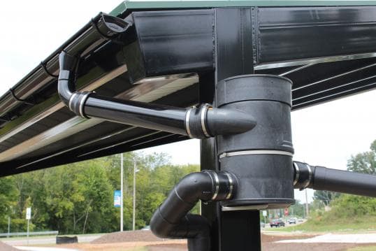 Large Vortex Rainwater Collection Filters for Barns & Warehouses (100mm with Wall Bracket) Original Organics
