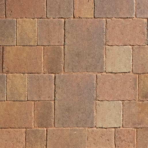 Marshalls Hazelnut Drivesett Tegula Original Concrete Block Paving Pack, 160x160x50mm