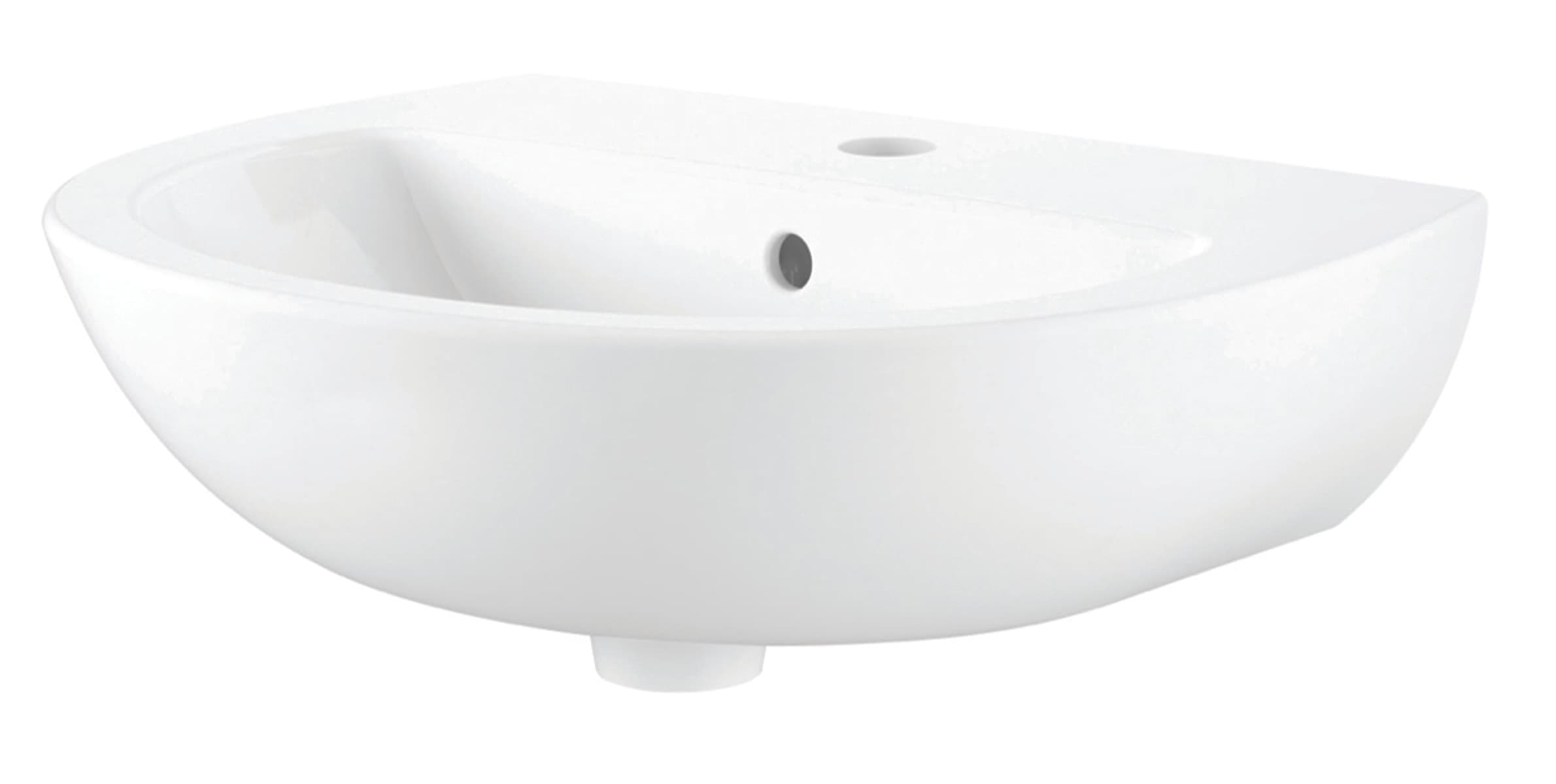 Bathrooms From Travis Perkins Swindale Cloakroom Basin 1TH 450 x 370mm