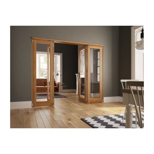 Jci Door Unfinished Oak Fold Flat Set 2700mm