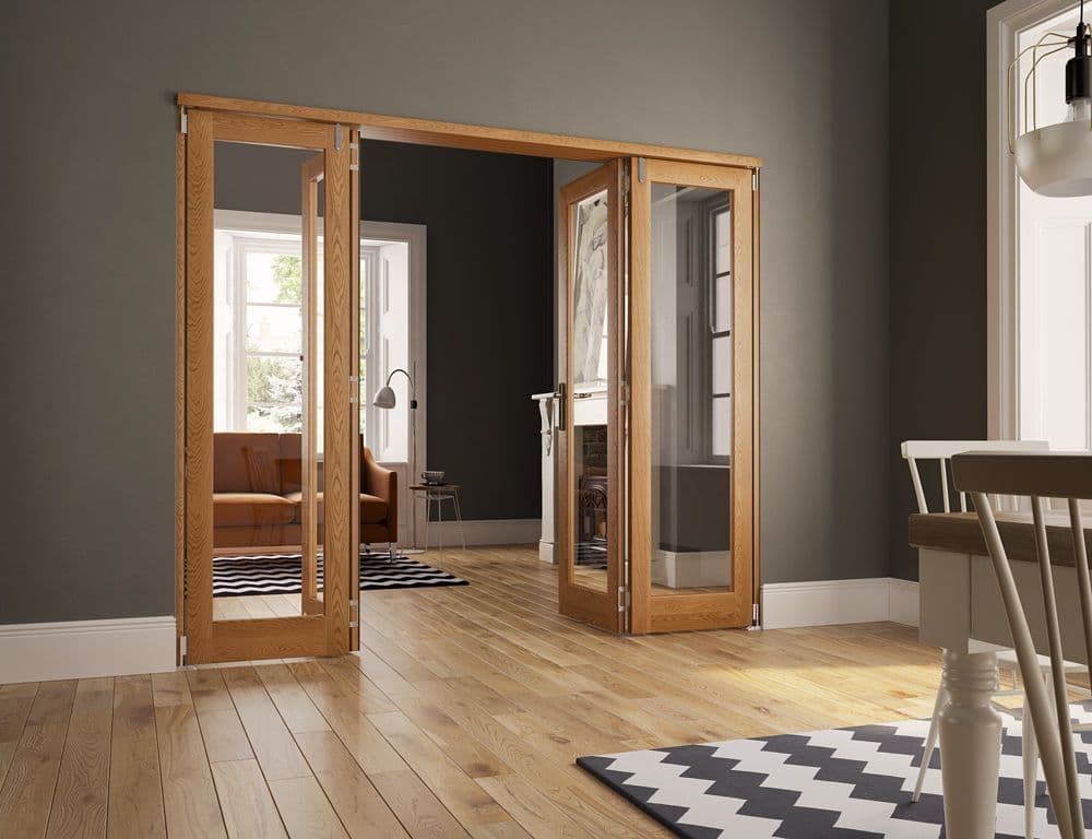 Jci Door Unfinished Oak Fold Flat Set 2700mm