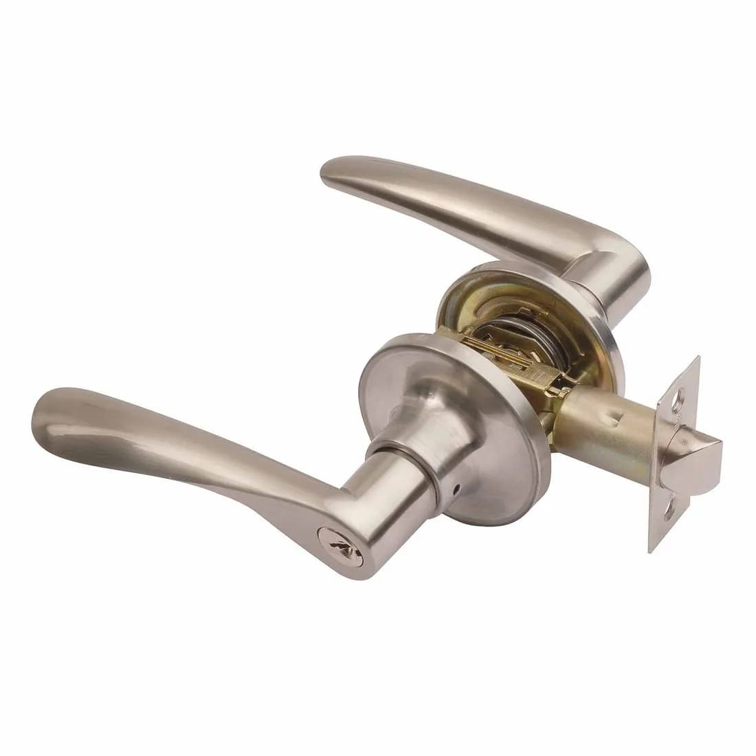 Trident Entrance Leverset Satin Nickel