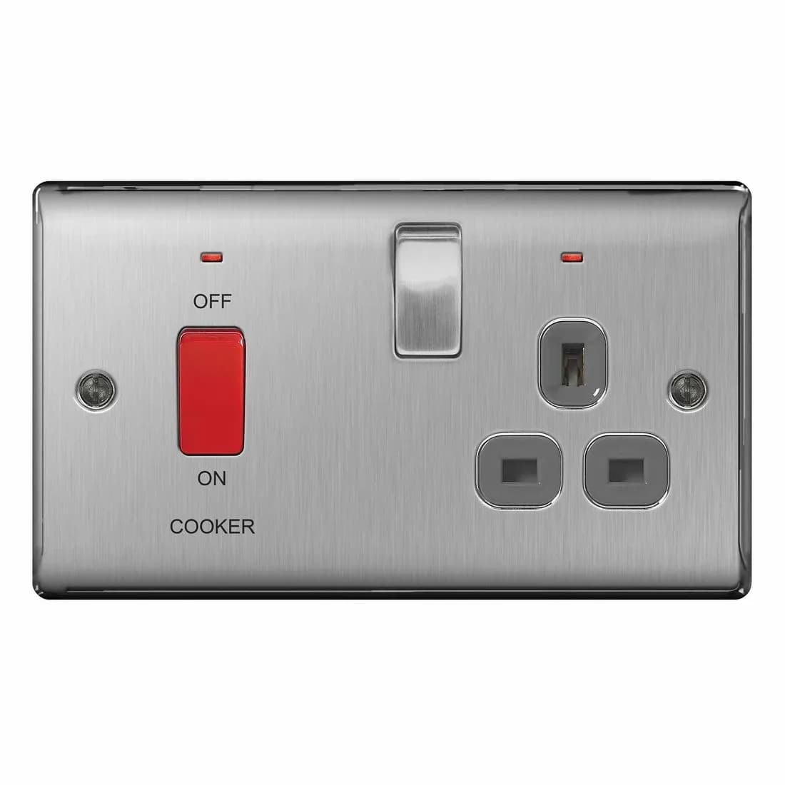 Bg Nexus Cooker Control Unit With Neon Brushed Steel