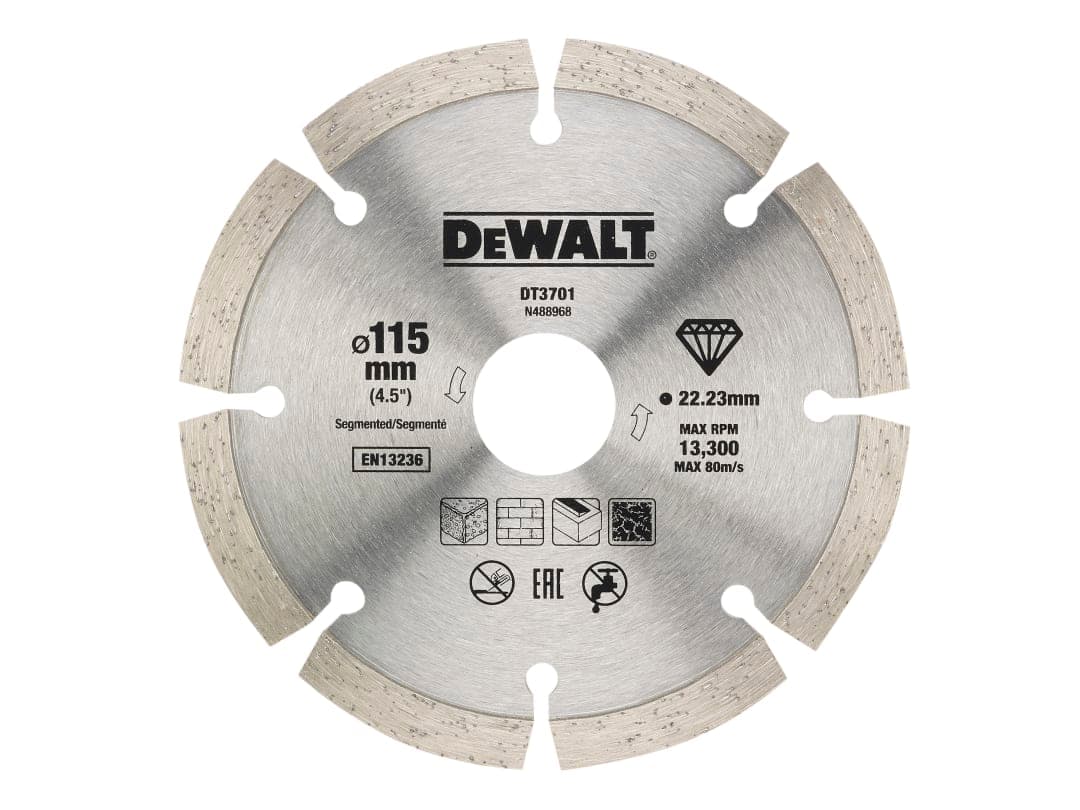 DEWALT Power Tools Dry Diamond Blade 115mm (2 Pack) DT20455-QZ