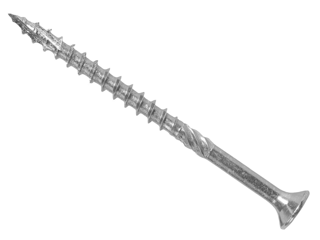 ForgeFix ForgeFast Pozi Compatible Exterior Screws eTech Silver 5.0 x 80mm Box 100 FFPEX580ES