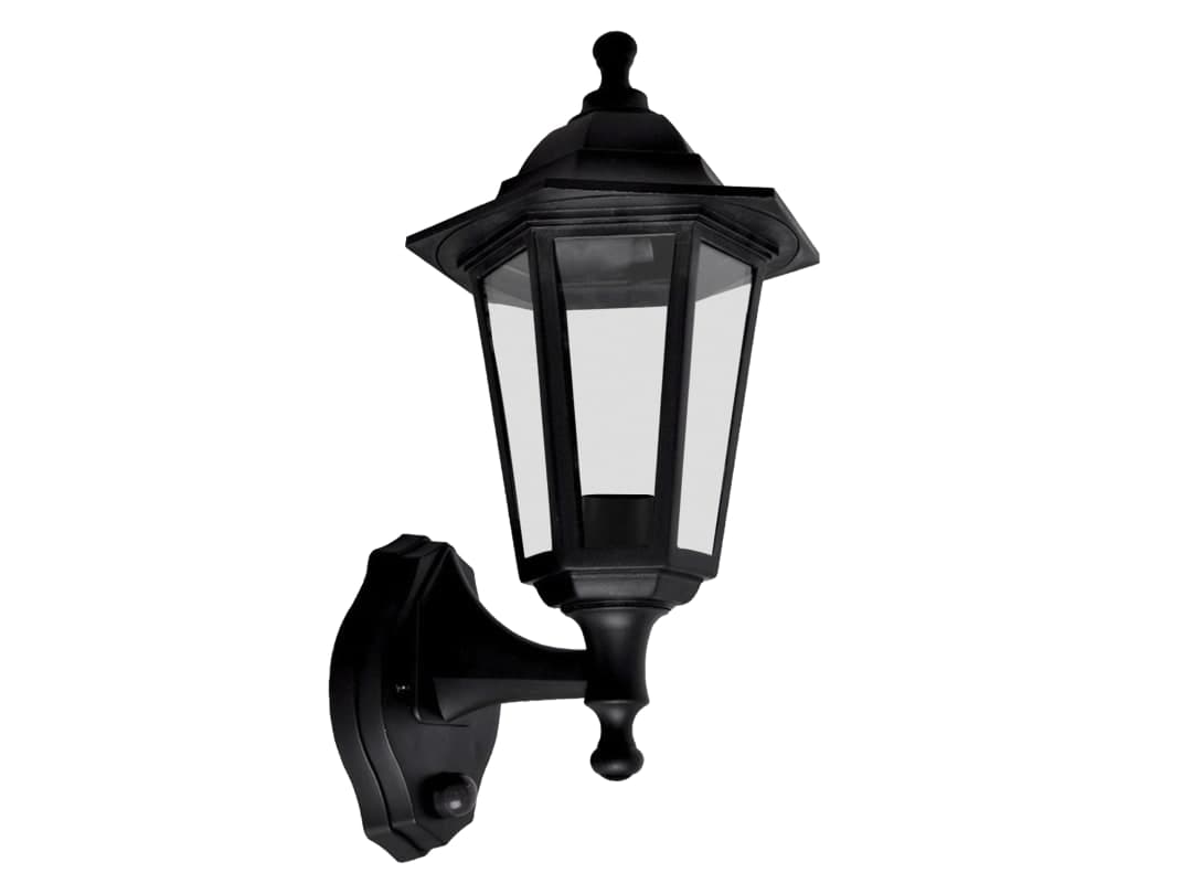 Meridian Lighting Six Panel Lantern with PIR 60W LP60BPIR