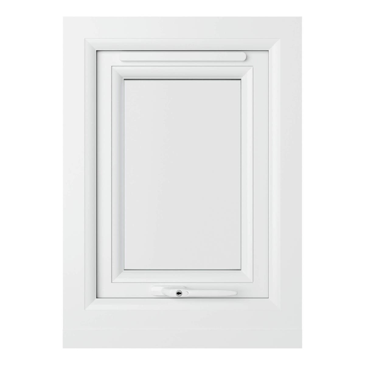uPVC White Double Glazed Window - Top Opener - Clear Glass - 440 x 610mm