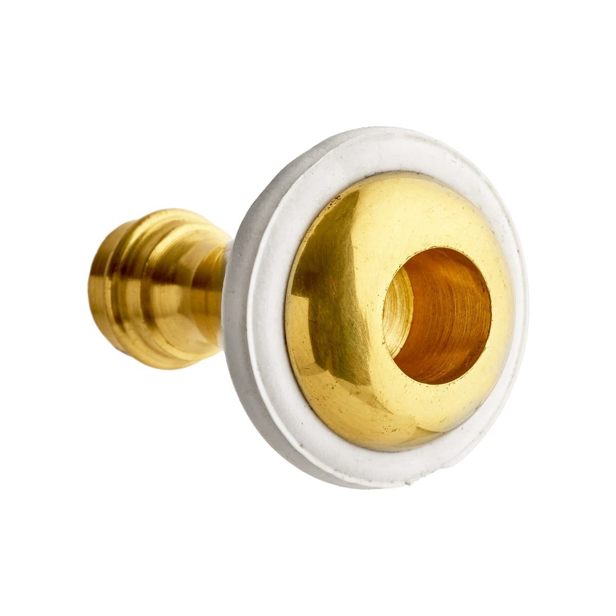 Metal Small Cord Weight Polished Brass