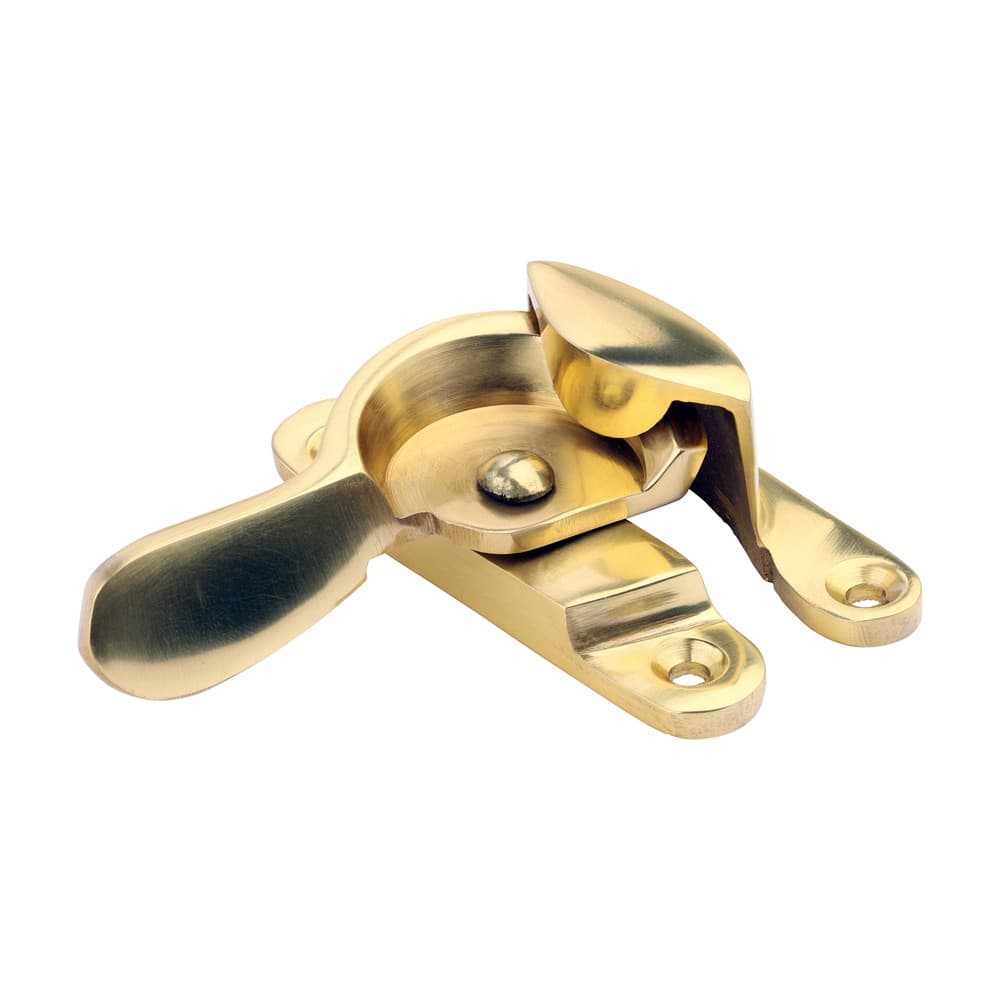 Timco Fitch Pattern Sash Fastener - Polished Brass Bag 1 949982