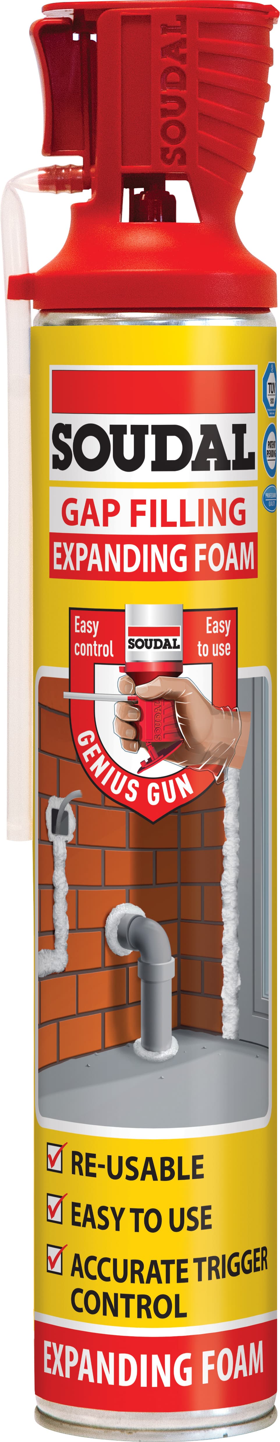 Soudal Genius Gun Gap Filler Champagne 750Ml GENIUS750