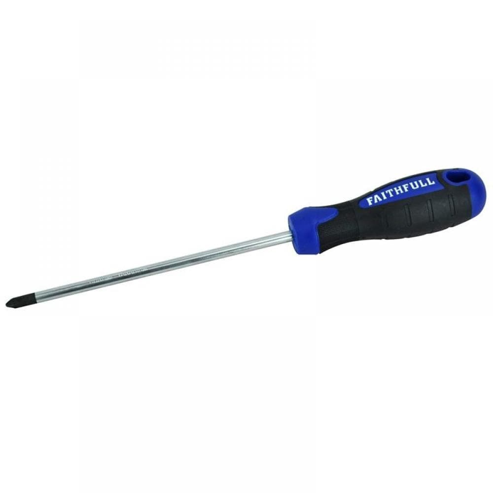 Faithfull Soft Grip Screwdriver Phillips Tip Ph2 X 150Mm